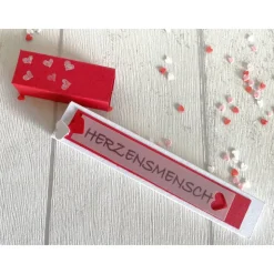 Geschenkbox für Schokoriegel * Herzensmensch * Mitbringsel * Kleinigkeit * personalisiert