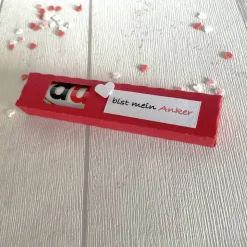 Geschenkbox für Schokoriegel * Herzensmensch * Aufmerksamkeit * Kleinigkeit * personalisiert