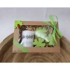Geschenkbox "Glück" mit Kerze und Seifenkleeblätter