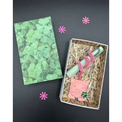 Geschenkbox Glücksschwein – Handgemachte Geschenkverpackung für Glückwünsche