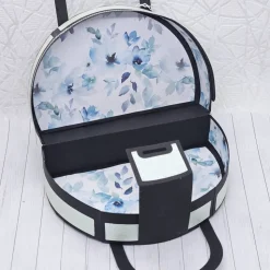 Geschenkbox Handtasche Unikat – elegante Verpackung aus 300 g/m² Fotokarton mit floraler Innenverzierung