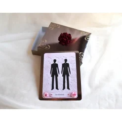 Geschenkbox mit Karte in dunkelbronze für Männerhochzeit