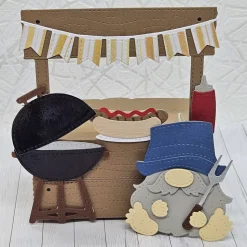 Geschenkbox Wichtelbox Grill – Kreative Verpackung mit Wichtel am Grill