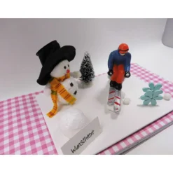 Geschenkdeko Wintersport – Skiläufer & Abfahrtslauf für Geburtstag und Urlaub