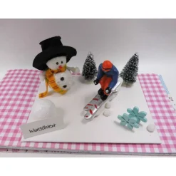 Geschenkdeko Wintersport – Skiläufer & Abfahrtslauf für Geburtstag und Urlaub