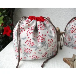 Geschenkebeutel für Weihnachten Advent Kordelzugbeutel