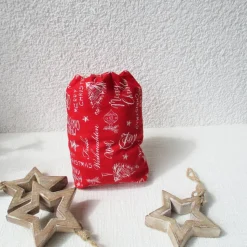 Geschenkebeutel für Weihnachten Advent Kordelzugbeutel