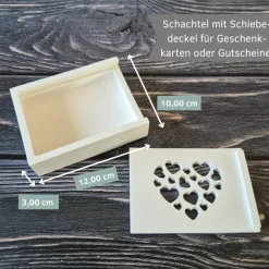 Geschenketui aus Gießbeton Schatulle für Geschenkkarten oder Schokoriegel Geschenkverpackung Geburtstgsgeschenk
