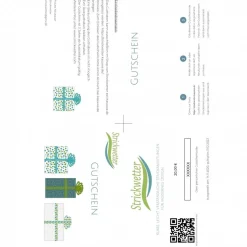 Geschenkgutschein für den Einkauf bei Strickwetter