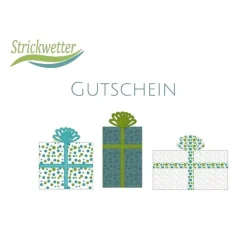 Geschenkgutschein für den Einkauf bei Strickwetter