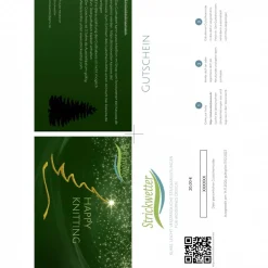 Geschenkgutschein für den Einkauf bei Strickwetter