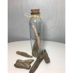 Geschenkidee Urlaub im Glas, Sand, Muscheln, Landkarte, Treibholz, Kieselsteine