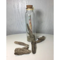 Geschenkidee Urlaub im Glas, Sand, Muscheln, Landkarte, Treibholz, Kieselsteine