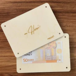 Geschenkkarten Holz „50. Geburtstag