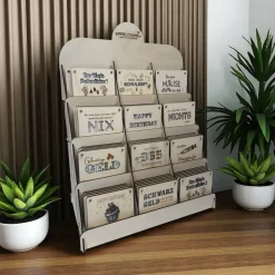 Geschenkkarten Holz „50. Geburtstag