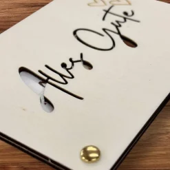 Geschenkkarten Holz „Alles Gute