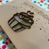 Geschenkkarten Holz „Cupcake Geburtstag" Nr. 07