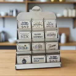 Geschenkkarten Holz „Finanzspritze