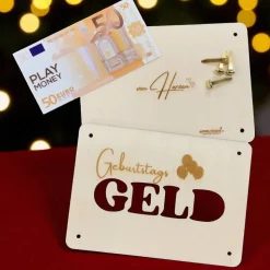 Geschenkkarten Holz „Geburtstagsgeld" Nr. 12