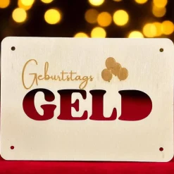 Geschenkkarten Holz „Geburtstagsgeld" Nr. 12