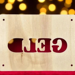 Geschenkkarten Holz „Geburtstagsgeld