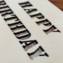 Geschenkkarten Holz „Happy Birthday