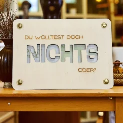 Geschenkkarten Holz „Nichts