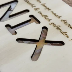 Geschenkkarten Holz „NIX