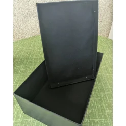 Geschenkkarton " Alles Gute ", schwarz mit geheimnivollen Blumenmotiv