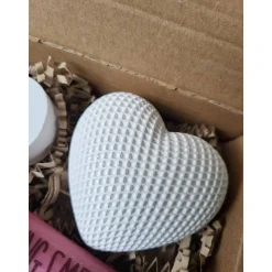 Geschenkkarton * Lieblingsmensch *aubergine Kerze * Du&Ich zuhause * Haus * Herz * Kerzenhalter