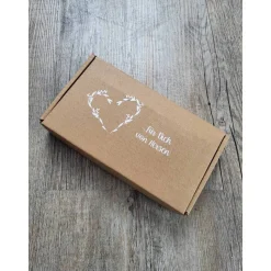 Geschenkkarton*für Dich*altrosa Kerze*Lieblingsmensch*Kerzenhalter*Du & ich Zuhause*Herz