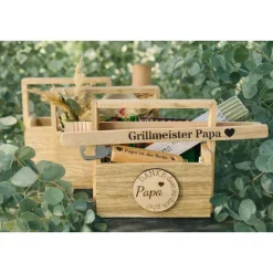 Geschenkkorb aus Holz – liebevoll und individuell gestaltet