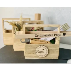 Geschenkkorb aus Holz – liebevoll und individuell gestaltet