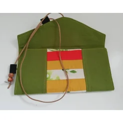 Geschenkkuvert Gutscheinkuvert Stoffkuvert Stoffumschlag Faultier Upcycling