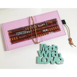 Geschenkkuvert Gutscheinkuvert Stoffkuvert Stoffumschlag Kaffee Tee Upcycling