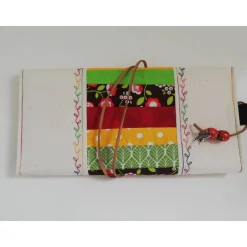 Geschenkkuvert Gutscheinkuvert Stoffkuvert Stoffumschlag Blumen Flowers Upcycling