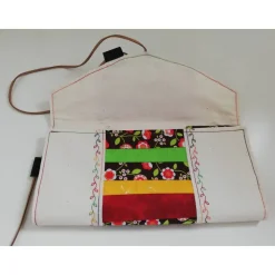 Geschenkkuvert Gutscheinkuvert Stoffkuvert Stoffumschlag Blumen Flowers Upcycling