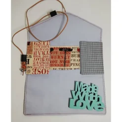 Geschenkkuvert Gutscheinkuvert Stoffkuvert Stoffumschlag Vino Wein Upcycling