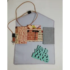 Geschenkkuvert Gutscheinkuvert Stoffkuvert Stoffumschlag Vino Wein Upcycling