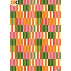 Geschenkpapier Bunte Osterzeit, 15 Bogen mit 5 verschiedenen floralen und graphischen Mustern