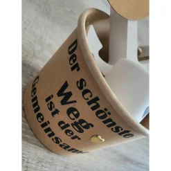 Geschenk-Set /  im Becher / Hochzeit / Kerze / Alles Gute / Hand in Hand ein Leben lang /Weiß