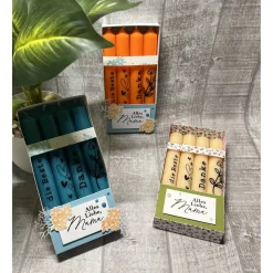 Geschenkset „Alles liebe Mama“ Muttertag Geburtstag dekorative Kerzen (die Beste, Danke, Herzen, Blume) Verpackung