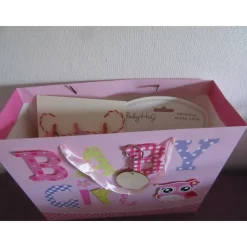 Geschenkset Baby zur Geburt - Babydecke orange