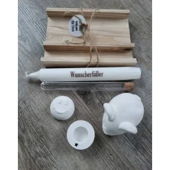 GeschenkSet Ein paar Mäuse für Dich * Kerze*Wunscherfüller*Kerzenhalter*Maus*Reagenzglas*