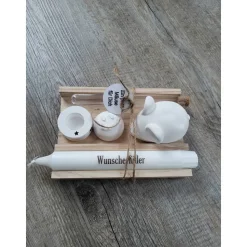 GeschenkSet Ein paar Mäuse für Dich * Kerze*Wunscherfüller*Kerzenhalter*Maus*Reagenzglas*