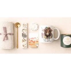 Geschenkset für Frauen – Kerze, Tasse & Wohlfühlset handgemacht | Geschenkidee Geburtstag, Mama & Freundin