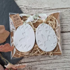 Geschenk-Set "Frohe Ostern" ~ Ostern in der Tüte ~ Geschenktütchen Osterei ~ Mitbringsel ~ Anhänger ~ Deko