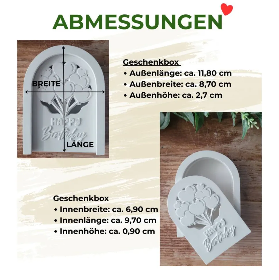 Geschenkset Geburtstag, Mitbringsel, Geschenk Gutscheinbox, Verpackung Geldgeschenk, Happy Birthday Geschenkidee