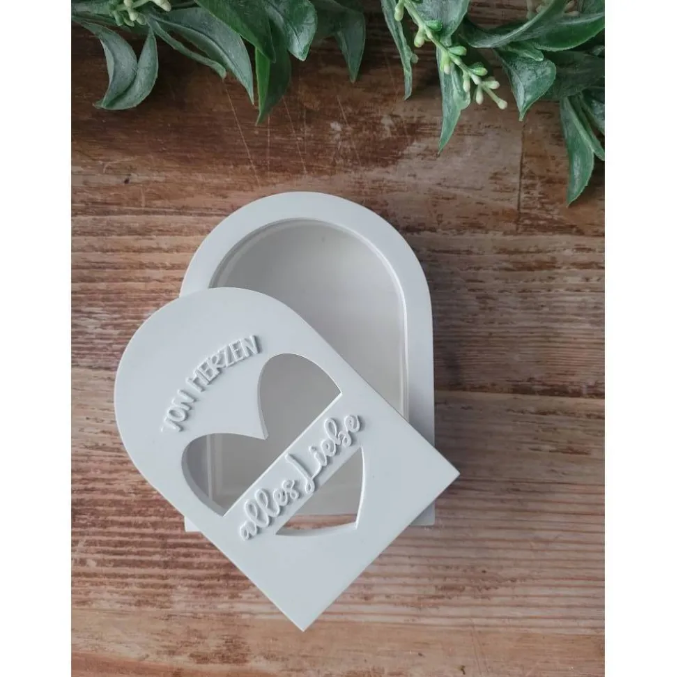 Geschenkset Geburtstag, Mitbringsel, Geschenk aus Gießmasse, Gutscheinbox, Verpackung Geldgeschenk Alles Liebe