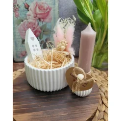 Geschenkset Geburtstag,Mitbringsel,Geschenkidee Geburtstag,Kerzenständer,Kerze mit Spruch,Muttertag,Geschenk Kollegen